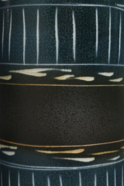 Ваза керамическая голубой крафт цилиндр 34 см 07590413P04096 Bernardo