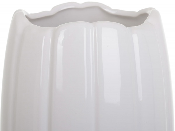 Ваза керамическая белый Олесунн 14,5х33 см
