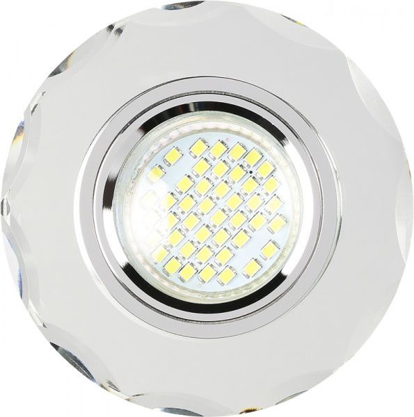 Светильник точечный Accento lighting MR16 с LED-подсветкой 3 Вт G5.3 4000 К зеркальное стекло ALHu-MKD-E005 
