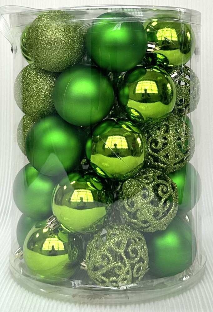 Набор елочных шаров Элегант 241206 в ассортименте d 60 мм 35 шт./уп.