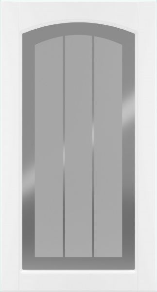 Фасад для кухні Грейд-Плюс Прованс білий гладкий №383 920x496 ВТ лівий