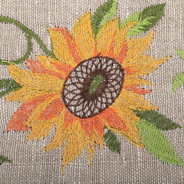 Рушник Квіти. Соняхи 45x65 см бежевий Галерея льону 