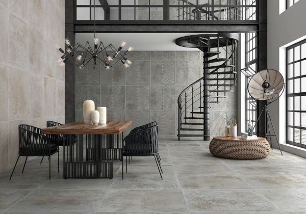 Плитка SALONI Фаундри компас грис 45x90 