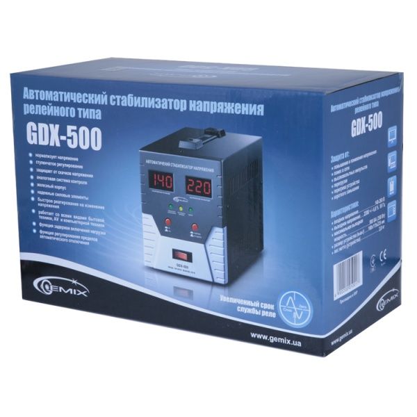 Стабілізатор напруги Gemix GDX-500