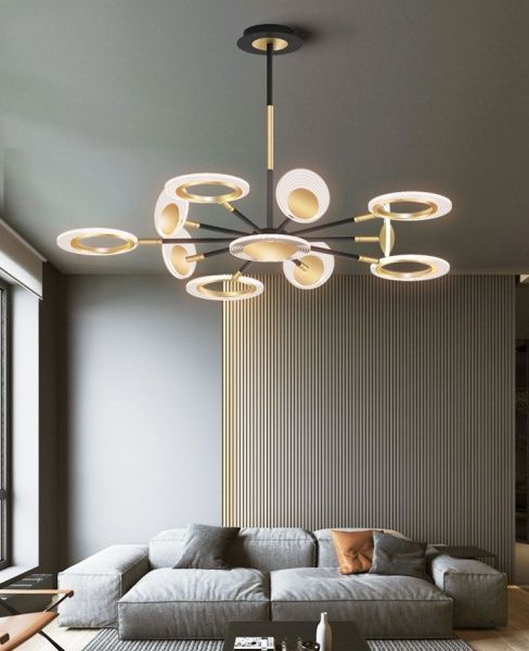 Люстра світлодіодна Altalusse INL-5120P-35 35 Вт золотий/чорний 