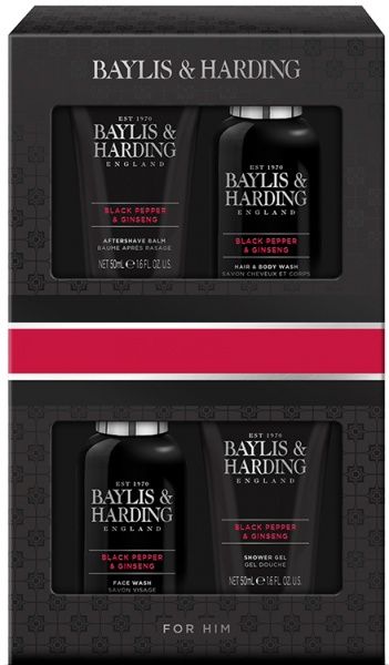 Набор подарочный для мужчин Baylis&Harding Signature Men’s Black Pepper&Ginseng BH20BP4P