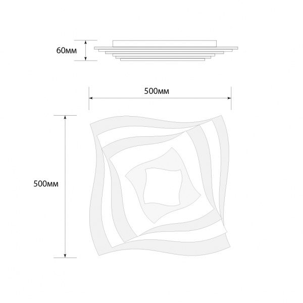Світильник світлодіодний Светкомплект ACRYLIC 05S 120 Вт білий 2800-6000+RGB К 
