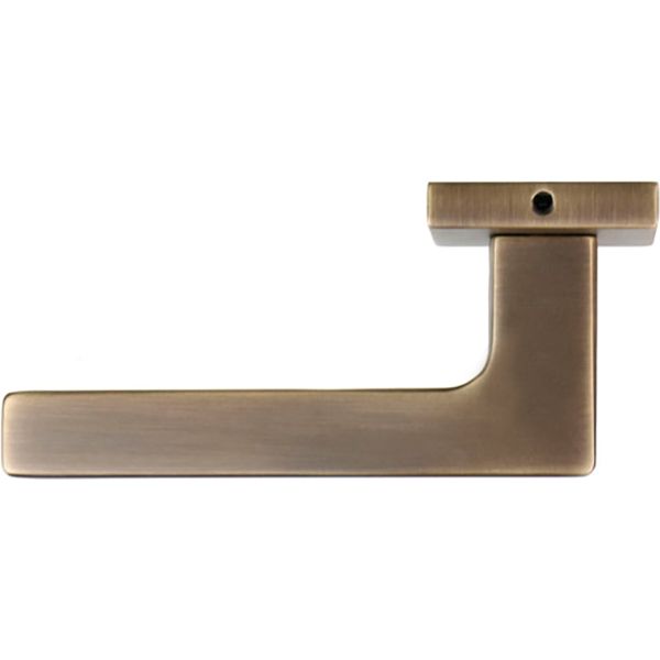 Ручка на розетці Convex 1495 квадрат антична бронза