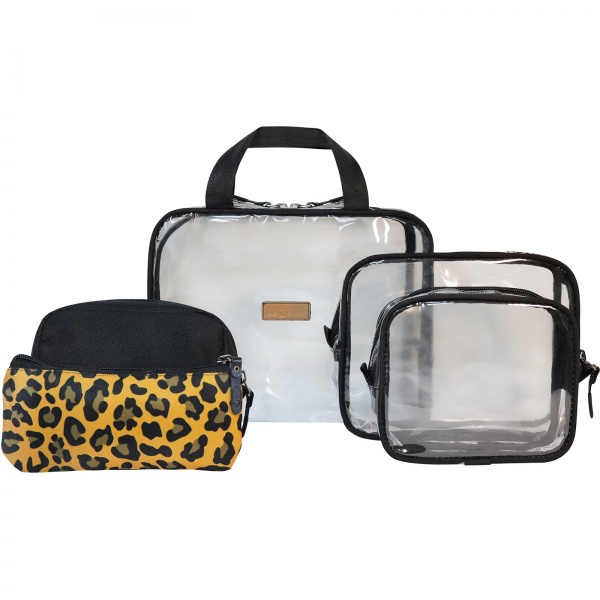 Набір органайзерів для подорожі Bagland 5 в 1 прозора/чорна з 1202 72230 з 1202