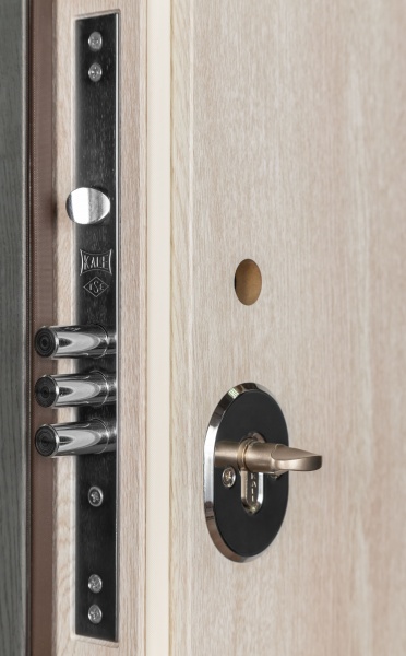 Дверь входная Булат Термо House-705 антрацит / дуб полярный 2050x950 мм левая