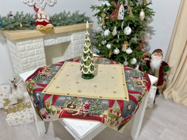 Скатерть Новогодняя сказка 100x97 см Limaso 