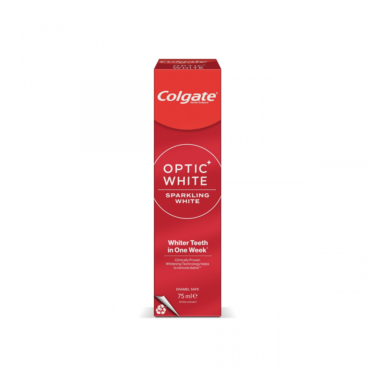 Зубна паста Colgate Optic White Сяюче відбілювання 75 мл — фото 1