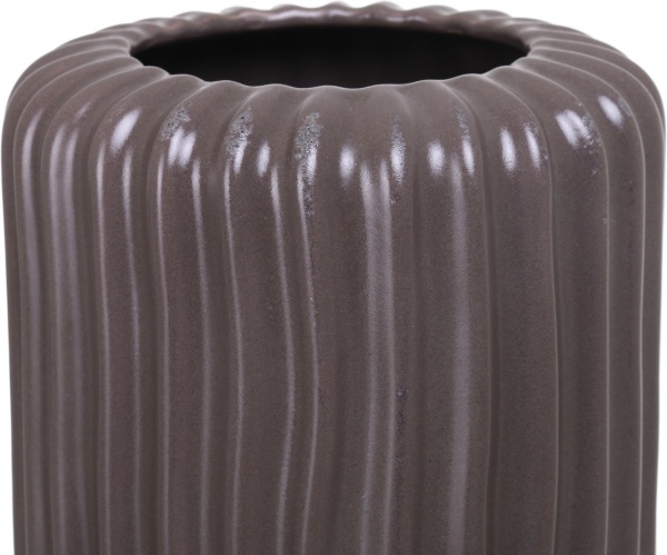 Ваза керамическая коричневый Киркенес 14х46 см