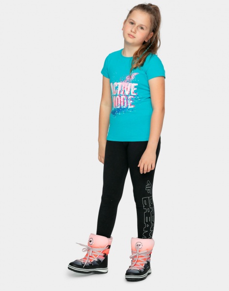 Футболка 4F HJZ21-JTSD005A-33S р.128 бірюзовий