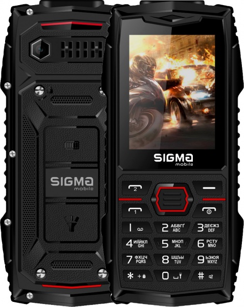 Мобільний телефон Sigma mobile X-treme AZ68 black/red Sigma mobile X-treme AZ68 blac
