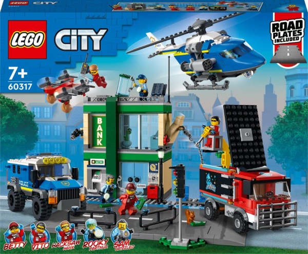 Конструктор LEGO City Погоня поліції в банку 60317