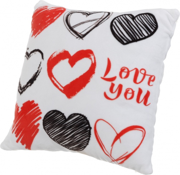 Подушка декоративная Валентинка Сердца 28x28 см Анна 