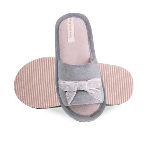 Капці для дівчаток Twins HS-VL Elza велюрові р.32/33 сірий 7201 