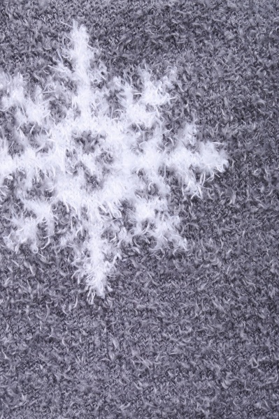 Носки женские Luna пушистые Снежинки р. 23-25 серый 