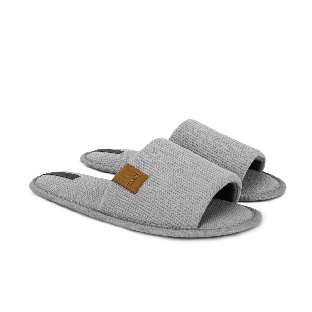 Тапки домашние Twins HS-VL вафельные PVC 14185 р.44/45 серый