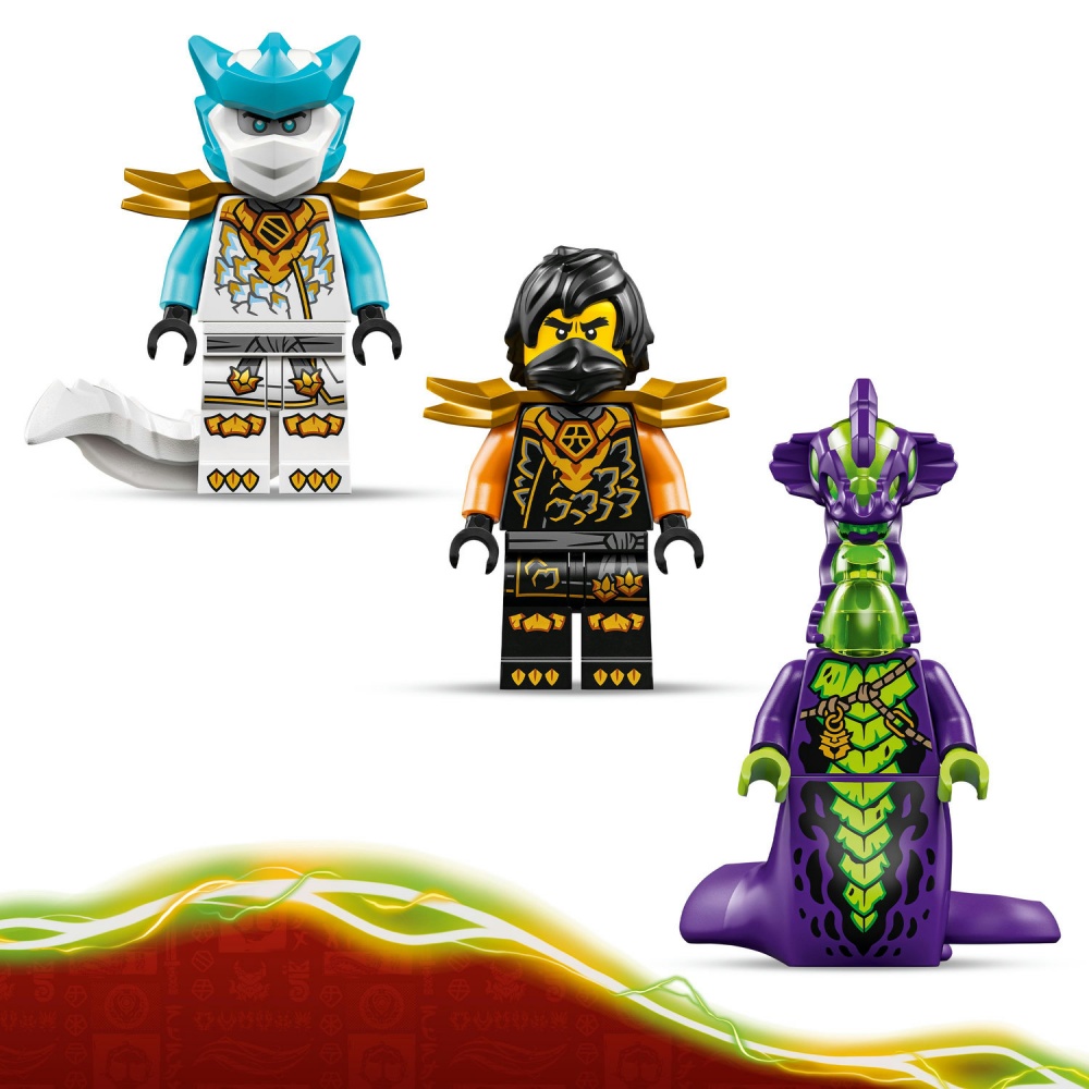 Конструктор LEGO NINJAGO Робот Коула для миссии и Дракон Зейн 71854