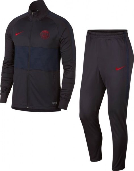 Спортивний костюм Nike PSG M NK DRY STRK TRK SUIT K AQ0785-081 р. L темно-сірий