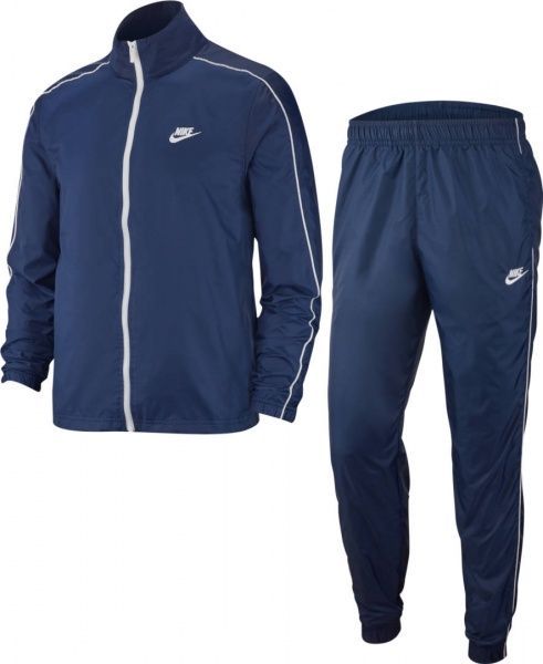 Спортивний костюм Nike M NSW CE TRK SUIT WVN BASIC BV3030-410 р. S темно-синій