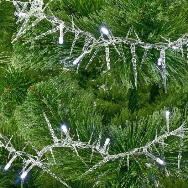 Электрогирлянда линейная Сосульки белые ICLD30-W встроенный светодиод (LED) 30 ламп 1,8 м