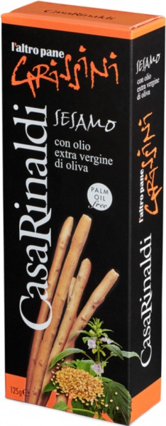 Грісіні Casa Rinaldi з кунжутом 125 г