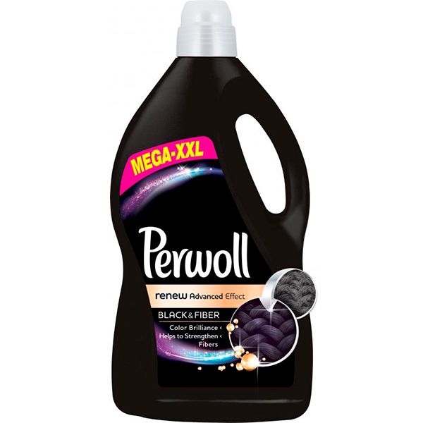 Гель для машинной и ручной стирки Perwoll для деликатной стирки для темных и черных вещей 4,05 л