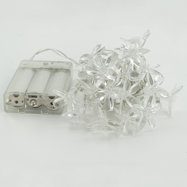 Декоративная гирлянда Altalusse (INL-2708B-20 Cold) встроенный светодиод (LED) 20 ламп 3 м 