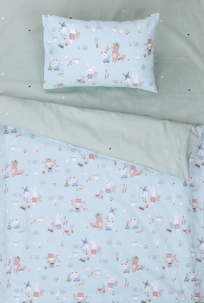 Комплект постельного белья NANTONG розовый с рисунком