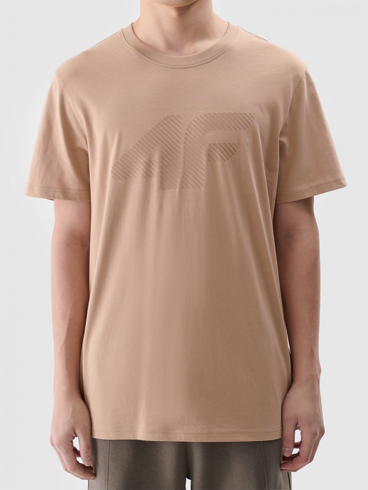 Футболка 4F TSHIRT M2075 4FWSS25TTSHM2075-83S р.M бежевый