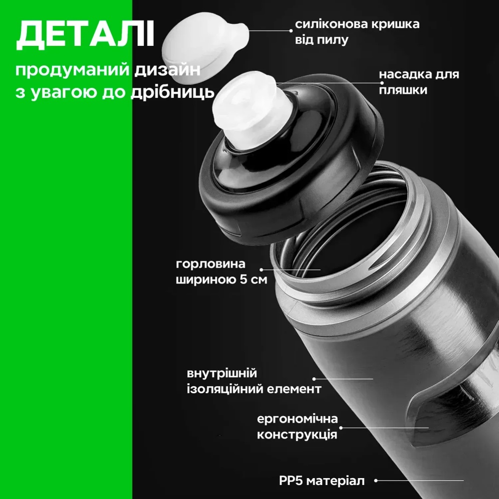 Фляга ROCKBROS FLG3521 35210022001 620 мл чорний