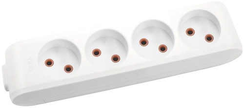 Колодка Viko 16 А 230 В без заземлення 4 гн. білий 90112400 