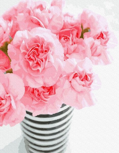 Картина по номерам Цветы в вазе BookOpt 