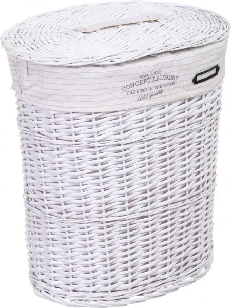 Корзинка плетеная Tony Bridge Basket с текстилем 44х30х48 см HQN20-1CD-2 