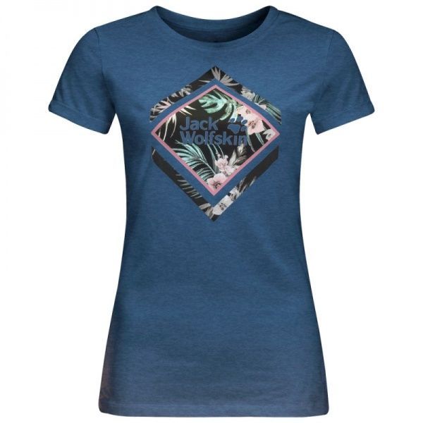 Футболка Jack Wolfskin TROPICAL SQUARE T W 1806931-1588 р. M синій