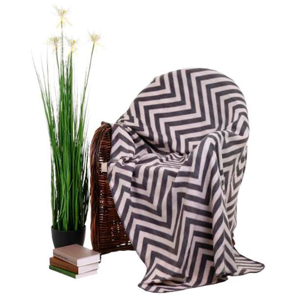 Плед Luna Travel Zigzag сірий 150x180 см