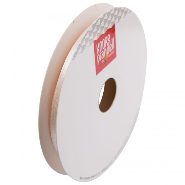 Стрічка декоративна Knorr Prandell Стрічка сатинова ribbon 6mm 10m cream 0,6 см 10 м світло-бежевий 