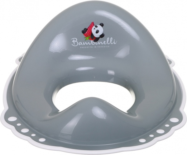 Накладка детская на унитаз Bambinelli серый с резинкой 39x30x13.5 см
