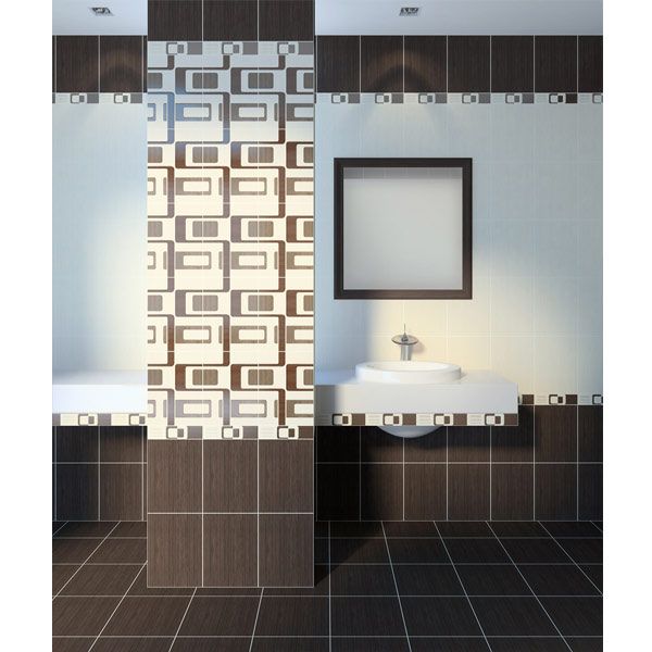 Плитка Golden Tile Вельвет коричневий Л67770 326х326 мм