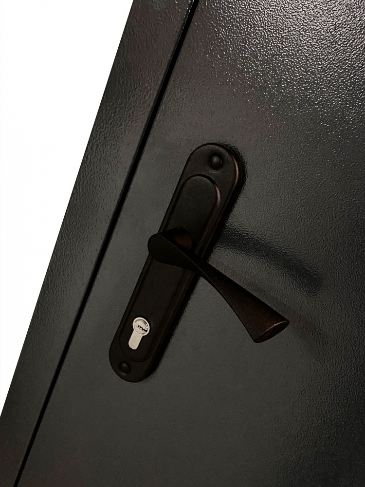 Двері вхідні Міністерство дверей ТехноБуд мет/мет-1 сірий 2050х860 мм праві