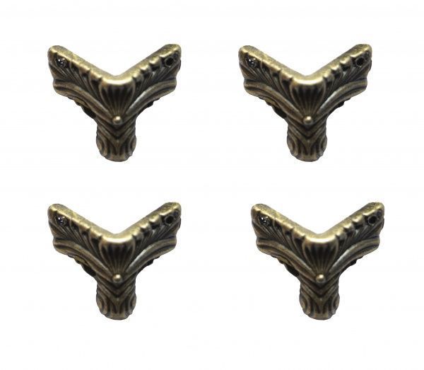 Ніжки декоративні стара бронза 31х22 мм 4 шт. 