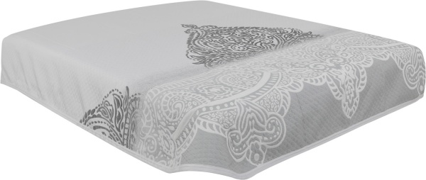 Покривало Nica C8 235x270 см Textilia білий із сірим 