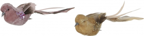 Набор новогоднего декора на клипсе Птички 2 шт. 17х4,5х5,5 см HC4503710