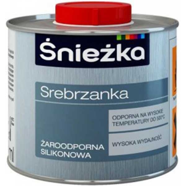 Эмаль Sniezka термостойкая серебрянка Srebrzanka серебряный 0,2л