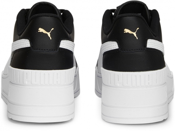Кроссовки Puma KARMEN WEDGE PUMA BLACK-PUMA WHITE-GOLD 39098501 р.36 черный