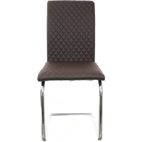 Стул обеденный Nowy Styl Glen II CF Chrome (BOX-2) (СН) Eco-31 хром/темно-коричневый