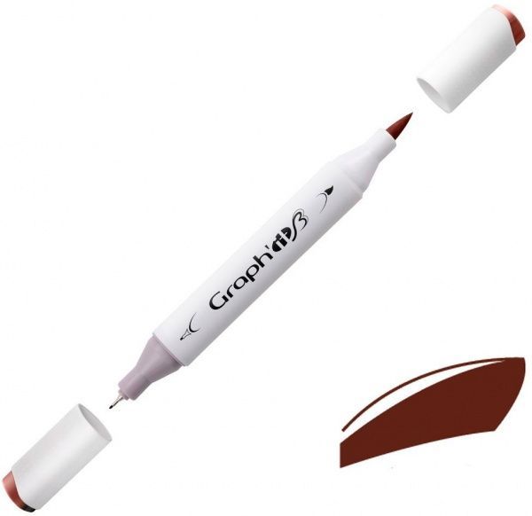Маркер двосторонній Graph'it GI83190 венге 